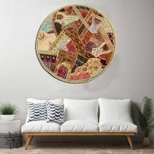60' Dinning Room Wall Covering Tapestry Wall Hanging Patchwork Art Embroidery