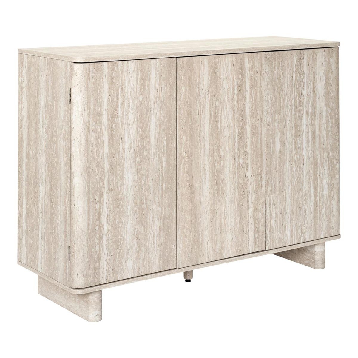 Buffet 110cm Pietra au design minimaliste beige avec finitions soignées