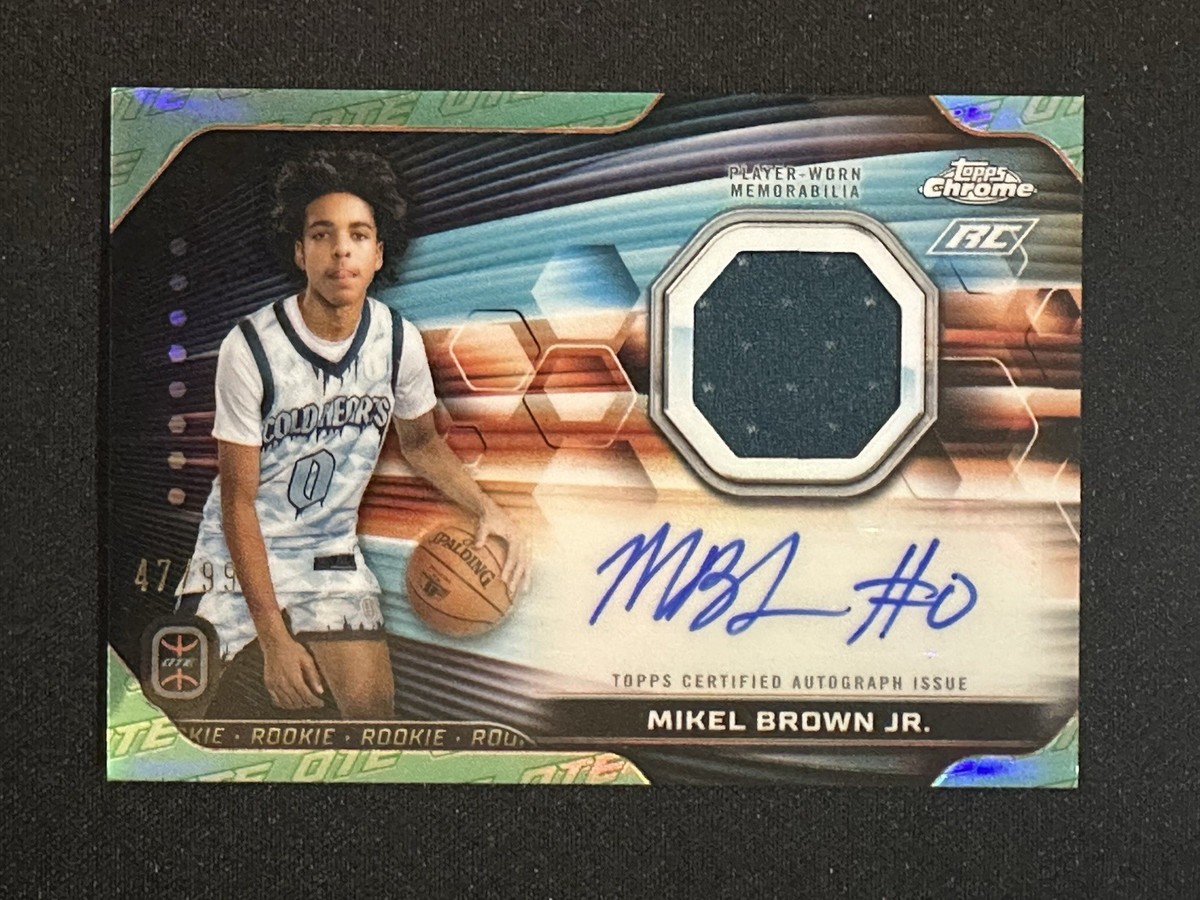2023-24 Topps Chrome Overtime Elite Mikel Brown Jr. Rookie Patch