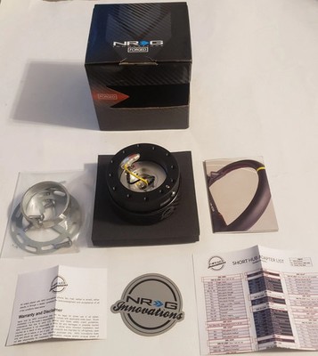 NRG Gen 2.0 Steering Wheel Quick Release Kit Carbon Fiber Ring SRK-200CF
