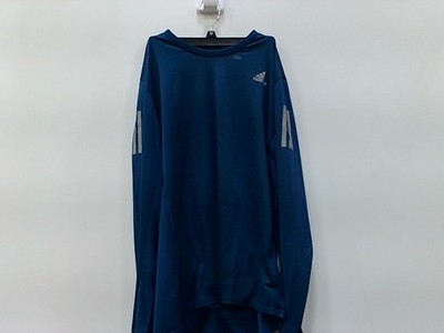 Adidas Response Running Shirt Mens Medium Climacool Long Sleeve Blue Night