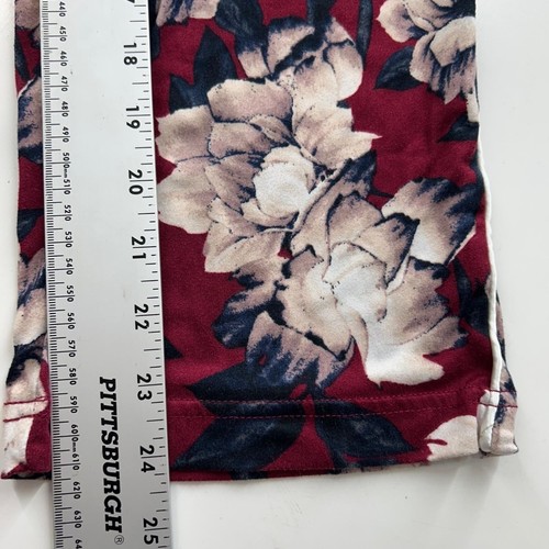 BCBGMAXAZRIA Sleep Pajama Set 2 Piece Womens M Red Floral Bloomcore Loungewear - Picture 12 of 17