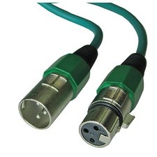 6 ft foot green XLR MALE TO FEMALE MIC MICROPHONE CABLE