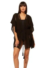 Bleu Rod Beattie 298030 Women India Bazaar Caftan Cover-Up Black Size S