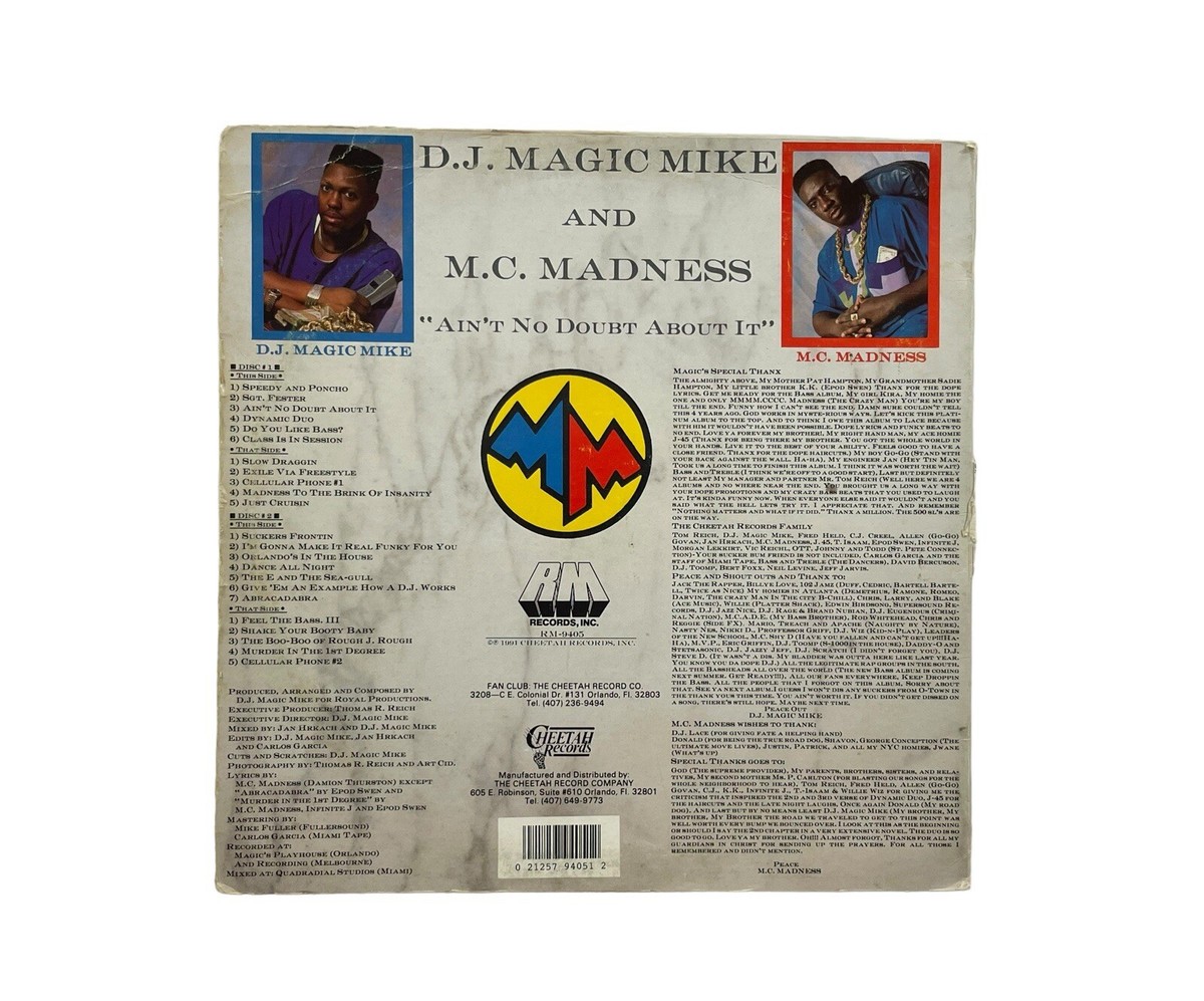 DJ Magic Mike & MC Madness Ain't No Doubt About It Red 2LP Vinyl