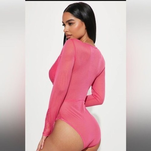Cosmopolitan Secrets of Love Lace Teddy Pink size M - Picture 2 of 7