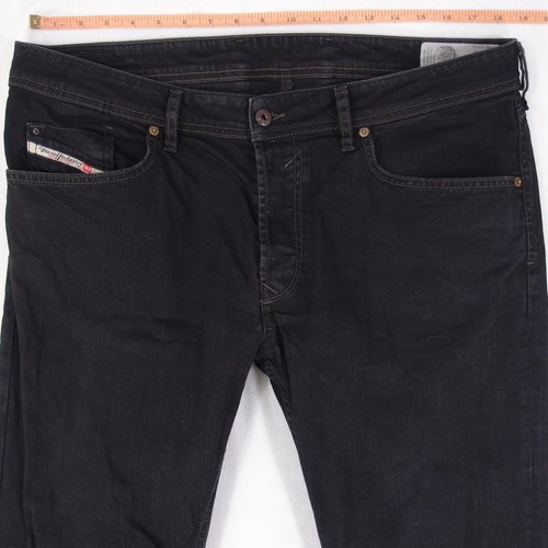 Mens Diesel WAYKEE 0886Z Stretch Straight Black Jeans W37 W36 L32 eBay