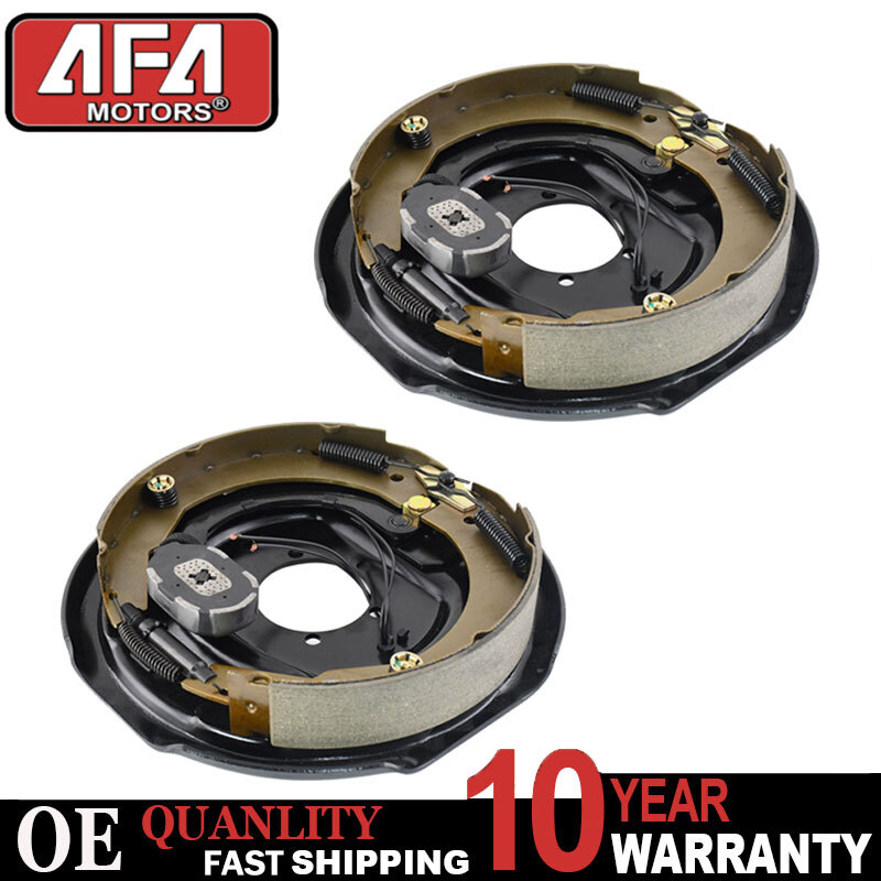 Four 12 In. X 2 In. Electric Brake Trailer Backing Plates (2 Left 2 Right - Foto 9