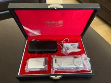 VERY RARE NEW COMPLETE MINOLTA-16 MG-S SUBMINIATURE SPY CAMERA & FLASH VINTAGE