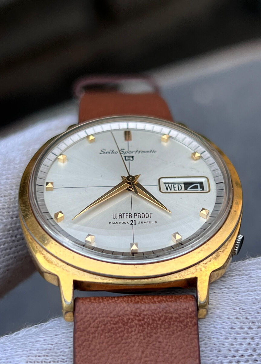 Seiko Sportsmatic 5 Diashock 21 Jewels Automatic Gold Seiko Sportsmatic 5 Diashock 21 Jewels Automatic Gold