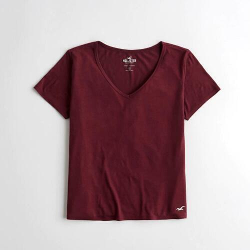 NUOVA maglietta grafica donna Abercrombie & Fitch by Hollister logo maniche corte - Foto 7 di 16