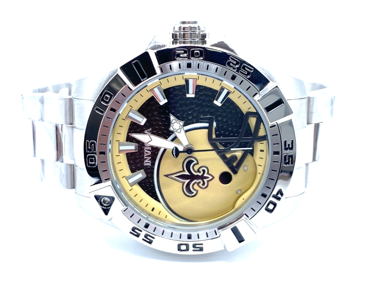 INVICTA WATCH NFL New Orleans Saints 42156 51mm PC21 Quartz NO BOX