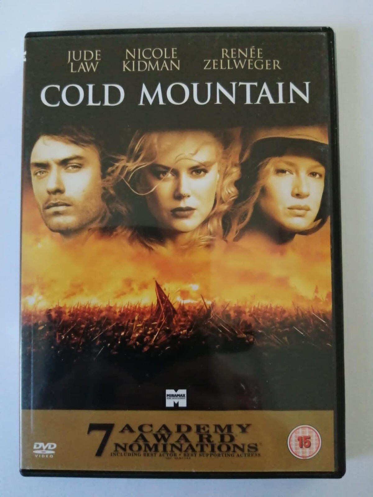 DVD Cold Mountain. Movie. Film. Jude Law. Nicole Kidman. Renee Zellweger