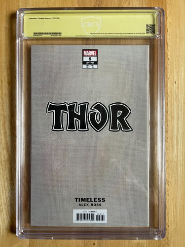 THOR #8 - VIRGIN COVER CGC 9.4 - ALEX ROSS COVER! SIG DONNY CATES! - Picture 5 of 6