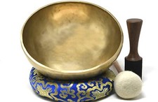12" Master Healing Tibetan Singing bowl, Meditation, Handmade,Including Cushion