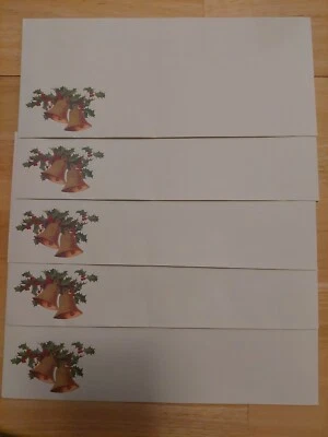 GREAT PAPERS 9 Decorative Holiday Envelopes Christmas New Years #10 Legal Size Antique Bells