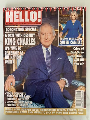 KING CHARLES III ROYAL FAMILY UK HELLO CORONATION SPECIAL MAGAZINE MAY 2023