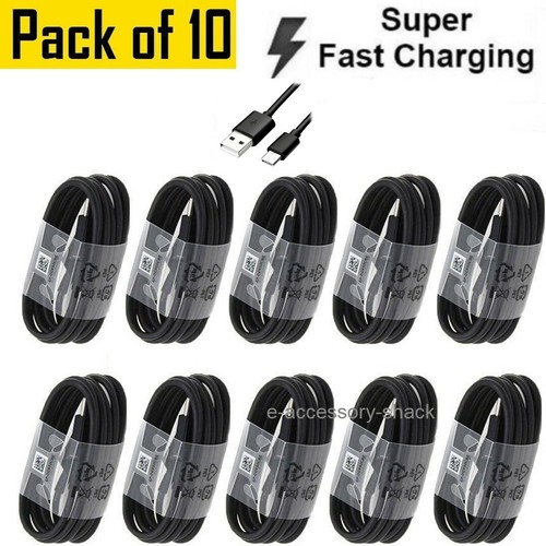 10x Type C to USB-A Fast Charge Cable Cord Charging Quick Charger Bulk Wholesale - Picture 1 of 8