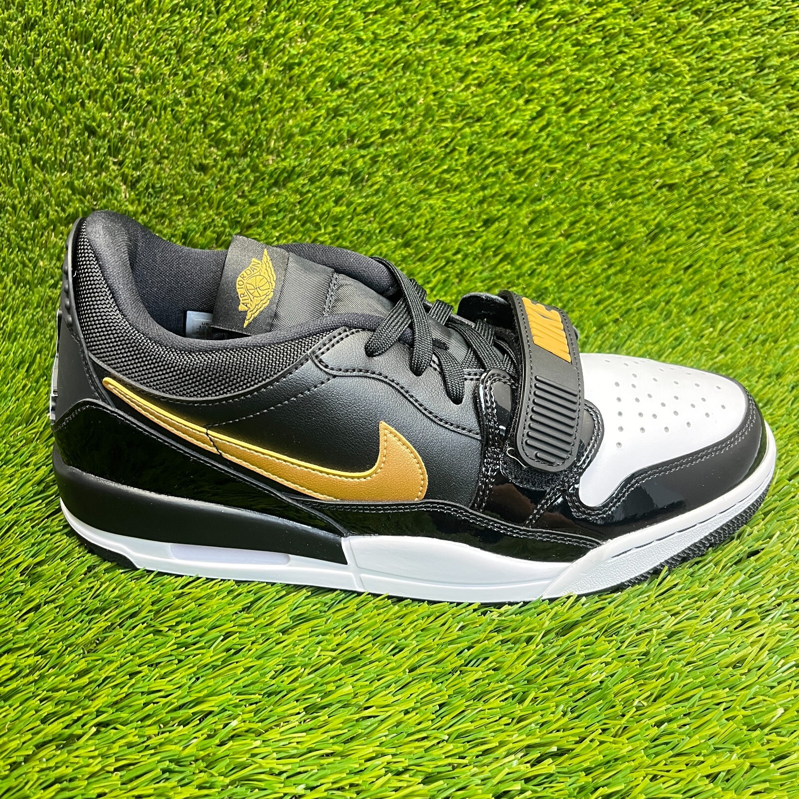 SAOLA Scarpe da ginnastica Nike Air Jordan Legacy 312 basse da uomo taglia 10 5 nere oro