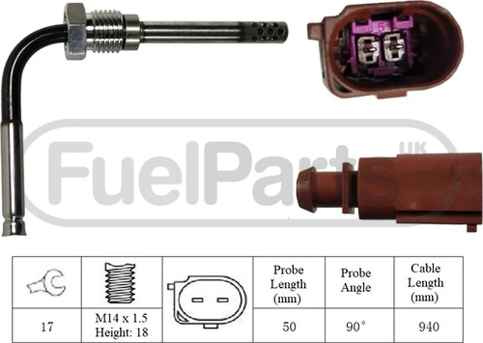 FuelParts Exhaust Gas Temperature Sensor For Audi Q7 VW Touareg 3.0 TDi #2 - Image 2 of 2