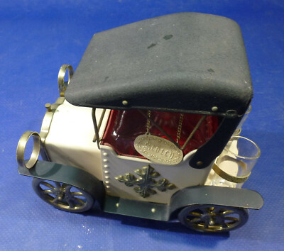 Car Tin Music Box Whiskey Decanter Bottle Vintage Musical Japan Wind Up Ford Ebay