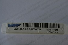 Image of WNT 1.50mm Drill UNI1,50.R.5D.DIN338 TIN HSS-E 1X ( 10171015 )
