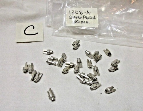 NOS, Vintage, plattiert, Miniatur, hohl, gegabelte Revolverösen, #1308, - USA Verkäufer - Bild 8 von 47