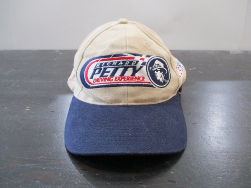 VINTAGE Nascar Hat Cap Blue Brown 