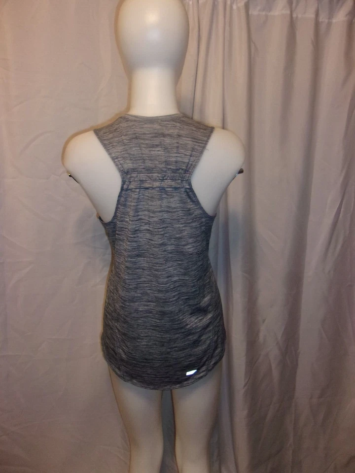 Camiseta sin mangas para mujer DANSKIN NOW azul-gris atlética dobladillo curvo TALLA S (4-6) Foto 4 de 4