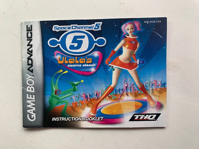 Space Channel 5 Ursula Cosmic Attack Instruction Manual GameBoy Color GBC