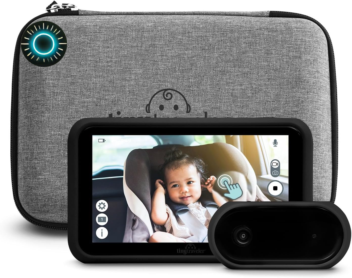 Portable Baby Car Monitor with Night Vision, Add-On Camera & Travel Kit-image