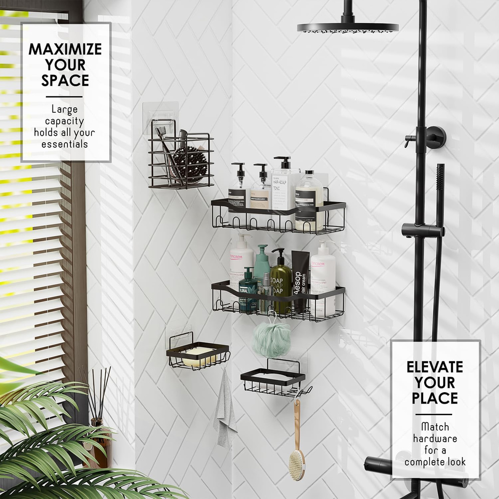 25PC Shower Caddy and Bathroom Accessories Set with Organizer 25PC Shower Caddy and Bathroom Accessories Set with Organizer