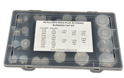 40 STCK. ORFS STECKER & BUCHSE HYDRAULIKADAPTER BLANKING KIT KOSTENLOSE APC AM NÄCHSTEN TAG