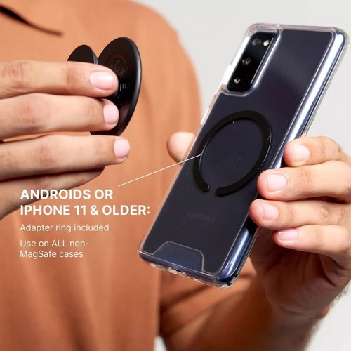 Empuñadura magnética para teléfono Popsockets y soporte blanco blanco fresco MagSafe/adaptador nuevo en paquete - Imagen 7 de 8