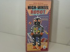 HaHa Toys High Wheel Robot, Wind up sparkling action, Works, New in box, MS-436