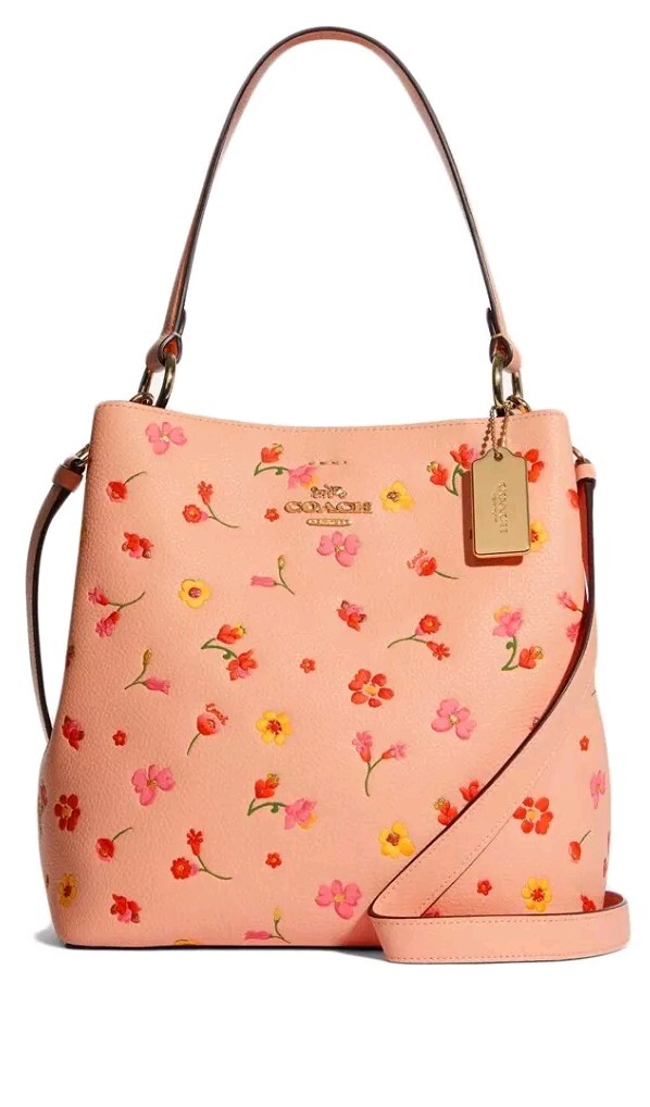 Coach Town Bucket Bag With Mystical Floral Print -Perfect Women's