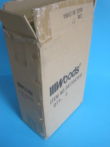 New Case of 6 Woods 6 Outlet Energy Saving Power Strip Surge Protector 3ft Cord - Picture 2 of 14