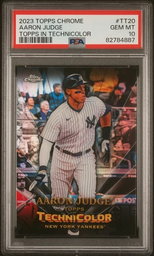 2023 TOPPS CHROME TOPPS IN TECHNICOLOR #TT20 AARON JUDGE PSA 10