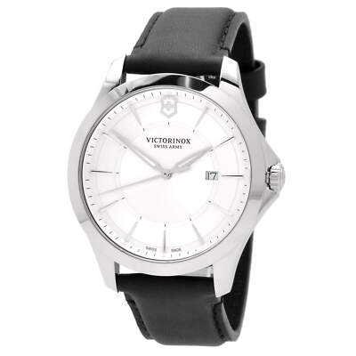Victorinox Swiss Army Men's Watch Alliance Silver Tone Dial Black