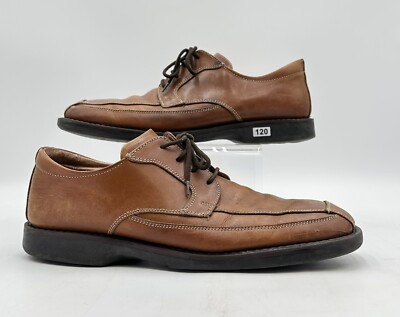 MADE IN ITALY Men's  Shoes BOTTESINI Square Toe Oxfords Sz 10 M  Brown Leather