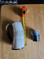 Viking Tankard Drinking Horn Beer Mug And Shot Glass Medieval Ale Mead 16 oz Mug