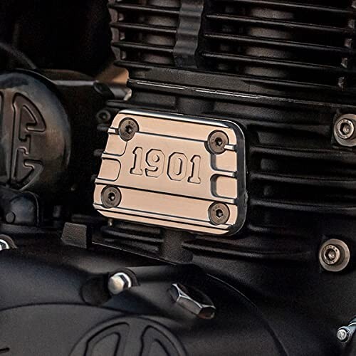 ROYAL ENFIELD Tappet Cover "1901" Silver - Picture 2 of 5