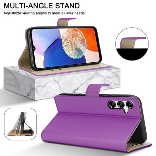 For Samsung A56 A16 A36 A26 S25EDGE Case Leather Wallet Phone Cover&Screen Glass - 第 10/99 張圖片