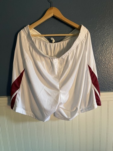 Nike Dri-Fit National STK Men's Basketball 10" Shorts White/Maroon 932171 104 - Picture 2 of 2