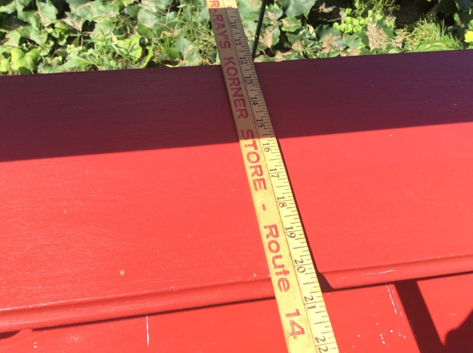 Primitive Antique Stunning Red Three Tiered Rack Country Decor 40x25x12 - Image 4 of 4