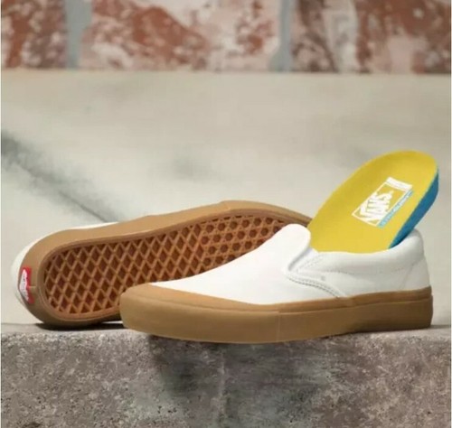 vans marshmallow slip on pro