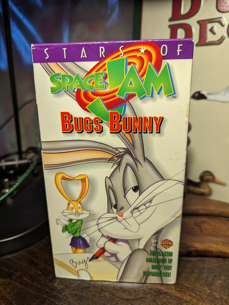Stars of Space Jam-Bugs Bunny (1996) VHS Tape (6 Cartoons/4 Videos
