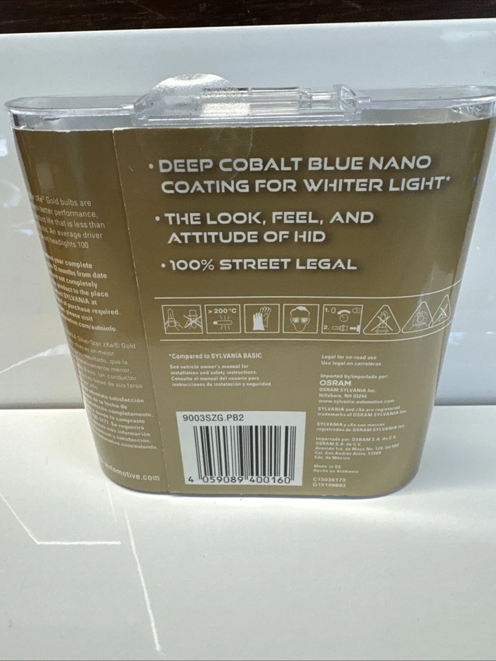 Sylvania H4 9003 SilverStar ZXE GOLD 9003SZG.BP2 - Image 2 of 4