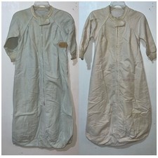 Vtg Infant Zip Up Swaddle Lot of 2 Blue Pink Faded Conmatic Zip Prop Collectible