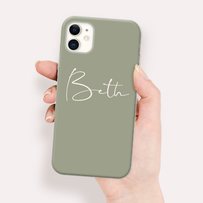 Personalisierte Handyhülle für iPhone 13 Pro Max 11 12 XR X 14 15 Plus Wunschname